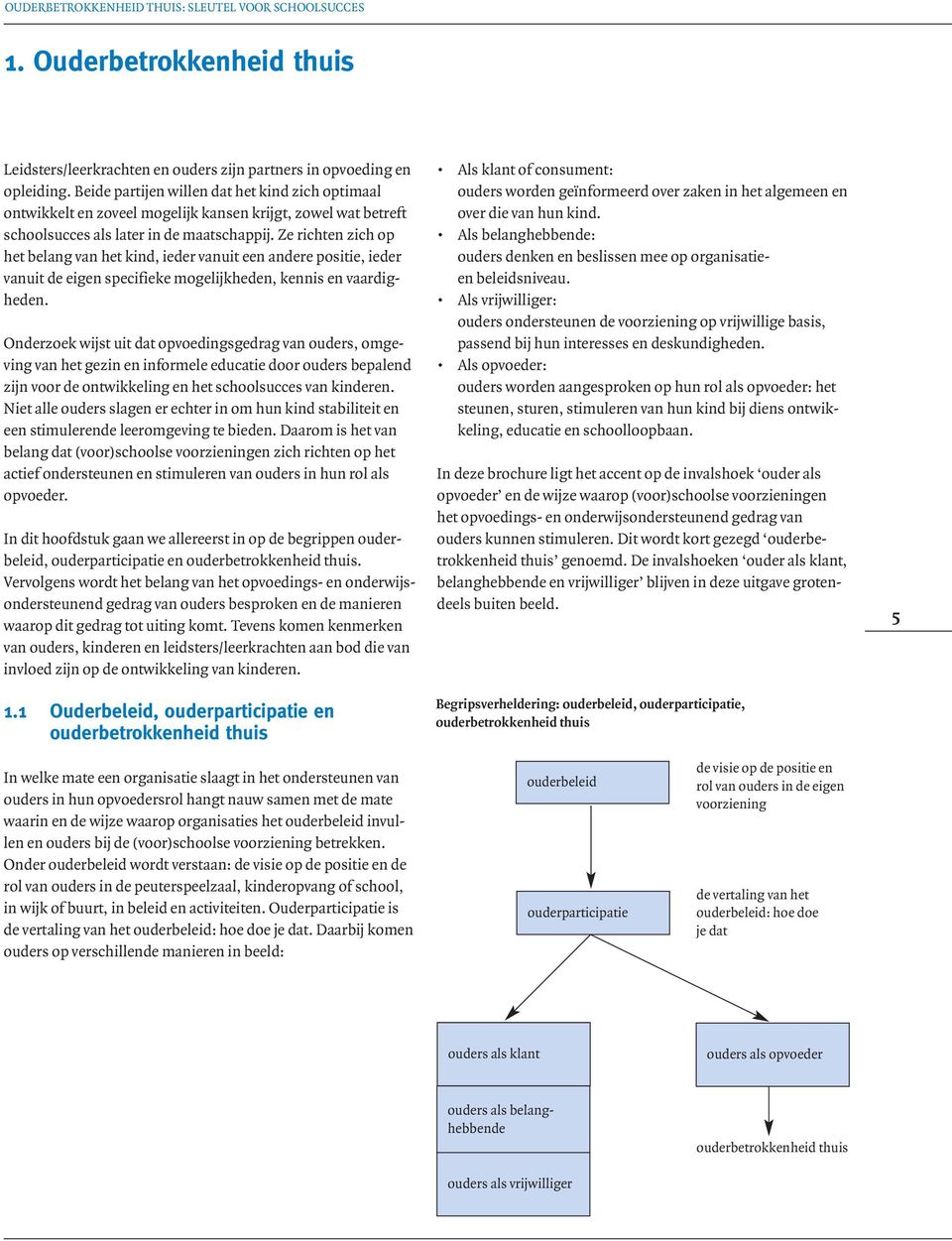 Ze richten zich op het belang van het kind, ieder vanuit een andere positie, ieder vanuit de eigen specifieke mogelijkheden, kennis en vaardigheden.