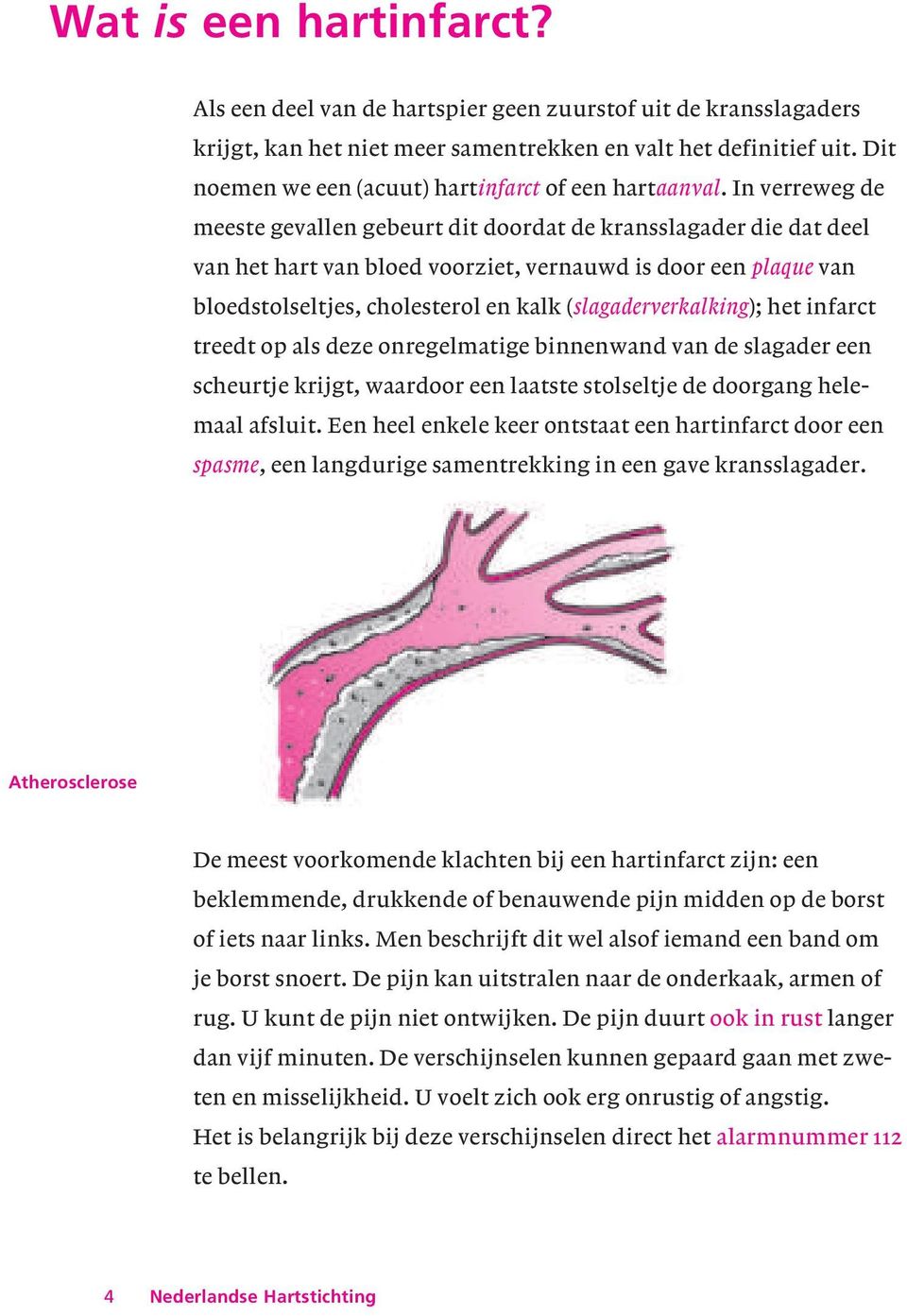 In verreweg de meeste gevallen gebeurt dit doordat de kransslagader die dat deel van het hart van bloed voorziet, vernauwd is door een plaque van bloedstolseltjes, cholesterol en kalk