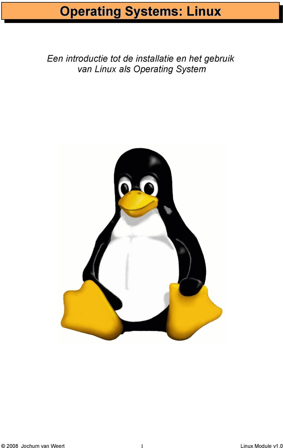 het gebruik van Linux als Operating
