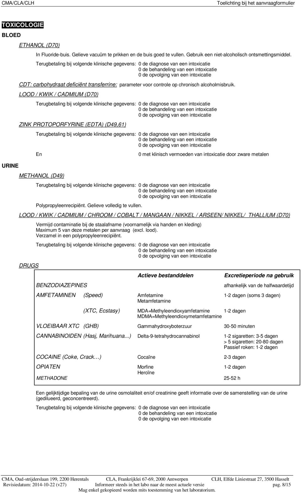 parameter voor controle op chronisch alcoholmisbruik.