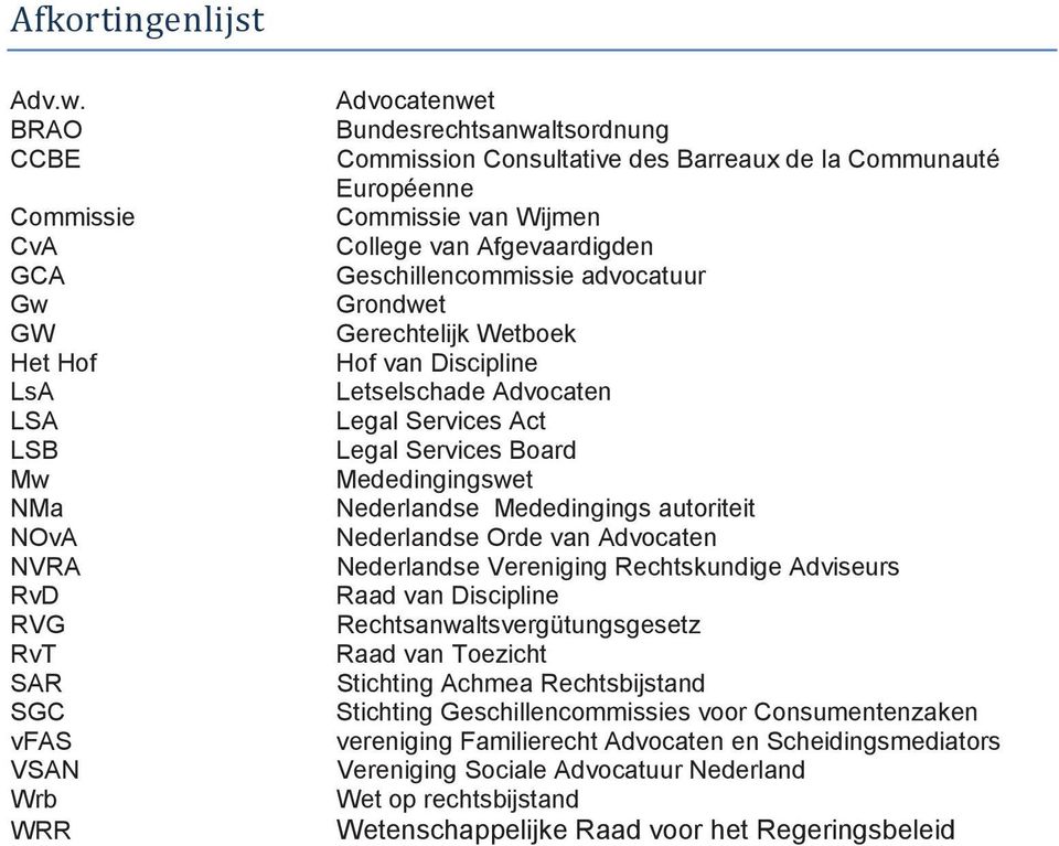 Communauté Européenne Commissie van Wijmen College van Afgevaardigden Geschillencommissie advocatuur Grondwet Gerechtelijk Wetboek Hof van Discipline Letselschade Advocaten Legal Services Act Legal