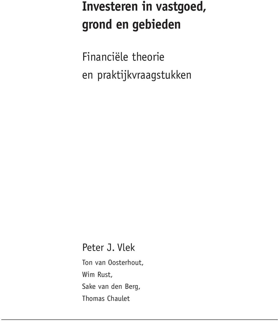 praktijkvraagstukken Peter J.