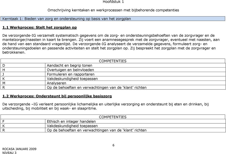 Zij voert een anamnesegesprek met de zorgvrager, eventueel met naasten, aan de hand van een standaard vragenlijst.