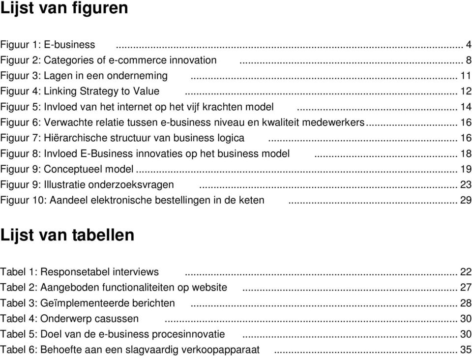 .. 16 Figuur 7: Hiërarchische structuur van business logica... 16 Figuur 8: Invloed E-Business innovaties op het business model... 18 Figuur 9: Conceptueel model.