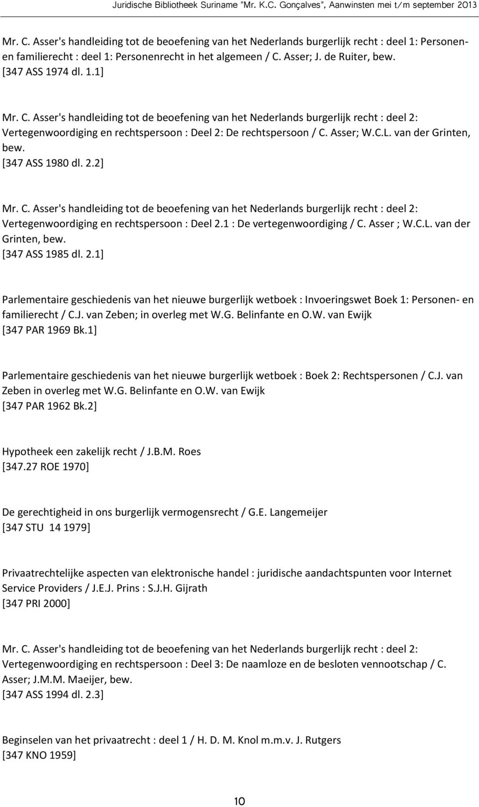 van der Grinten, bew. [347 ASS 1980 dl. 2.2] Mr. C. Asser's handleiding tot de beoefening van het Nederlands burgerlijk recht : deel 2: Vertegenwoordiging en rechtspersoon : Deel 2.