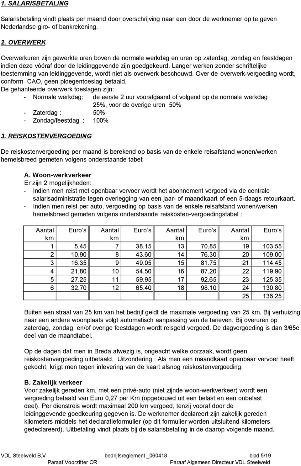 Langer werken zonder schriftelijke toestemming van leidinggevende, wordt niet als overwerk beschouwd. Over de overwerk-vergoeding wordt, conform CAO, geen ploegentoeslag betaald.