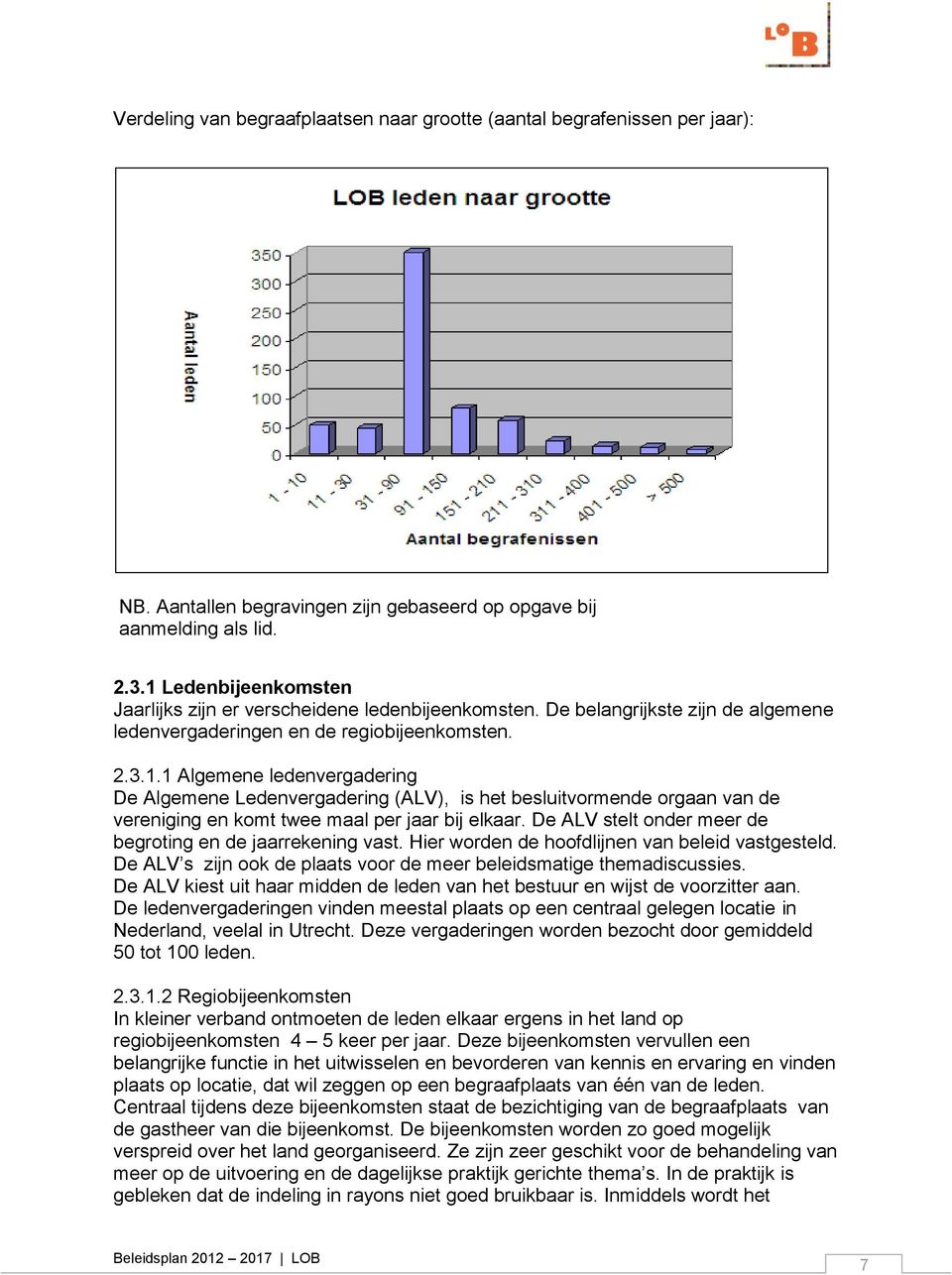 De ALV stelt onder meer de begroting en de jaarrekening vast. Hier worden de hoofdlijnen van beleid vastgesteld. De ALV s zijn ook de plaats voor de meer beleidsmatige themadiscussies.