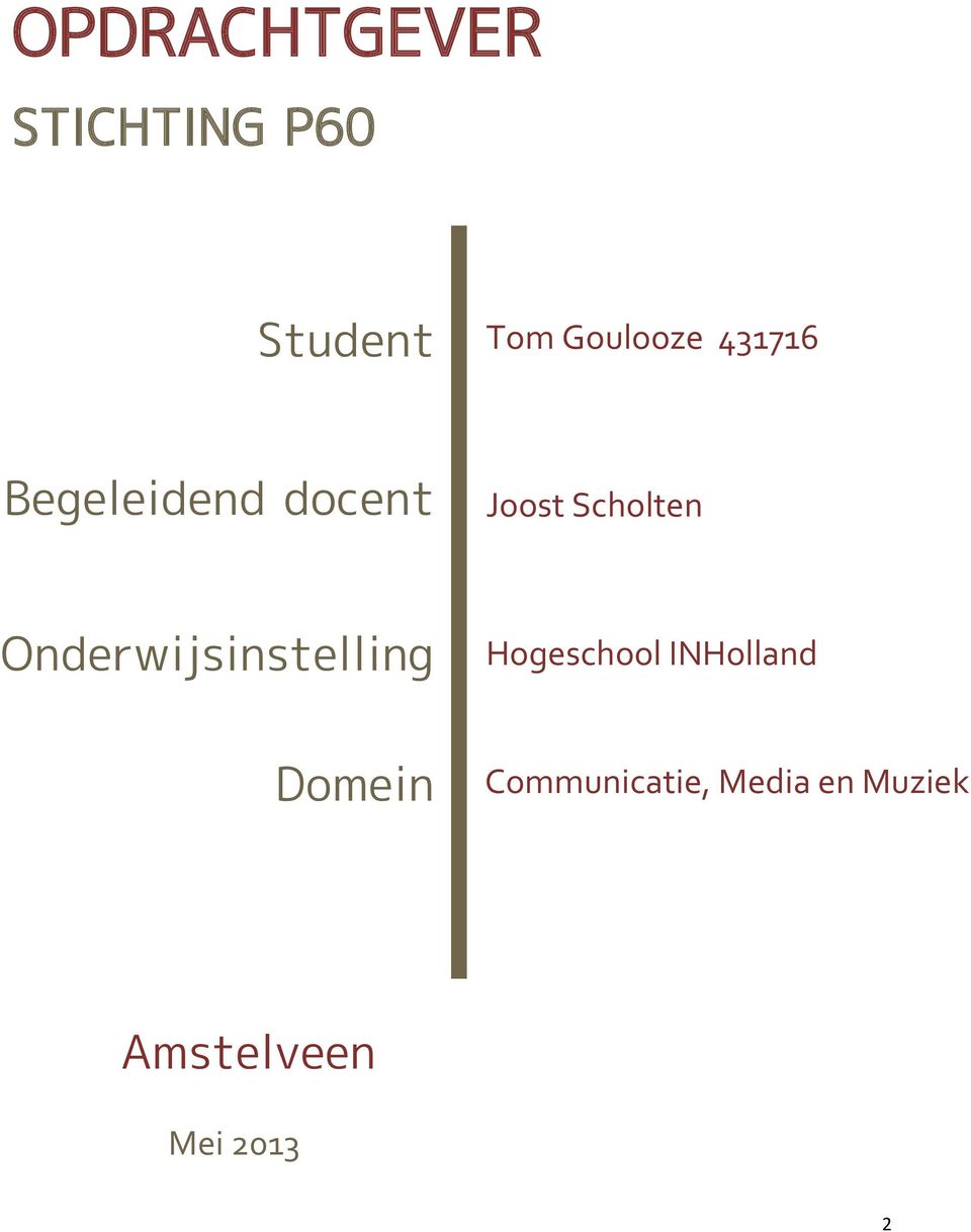 Scholten Onderwijsinstelling Hogeschool