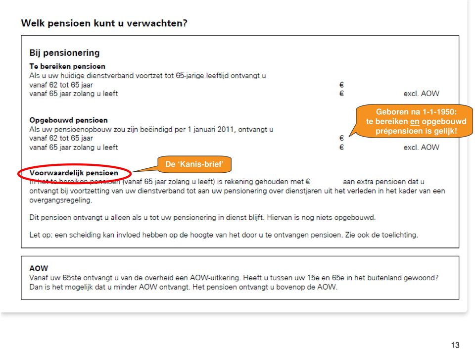 opgebouwd prépensioen