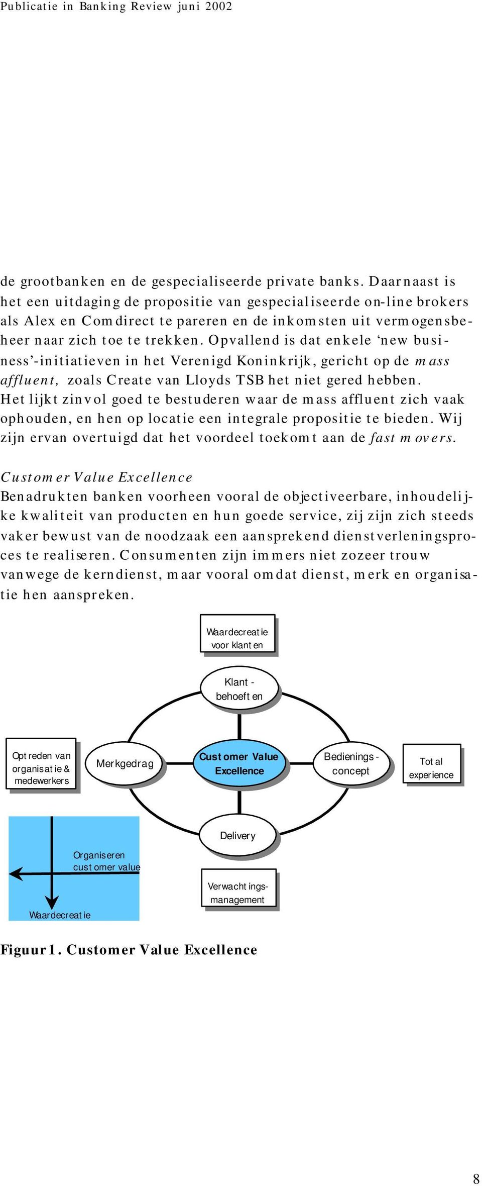 Opvallend is dat enkele new business -initiatieven in het Verenigd Koninkrijk, gericht op de mass affluent, zoals Create van Lloyds TSB het niet gered hebben.