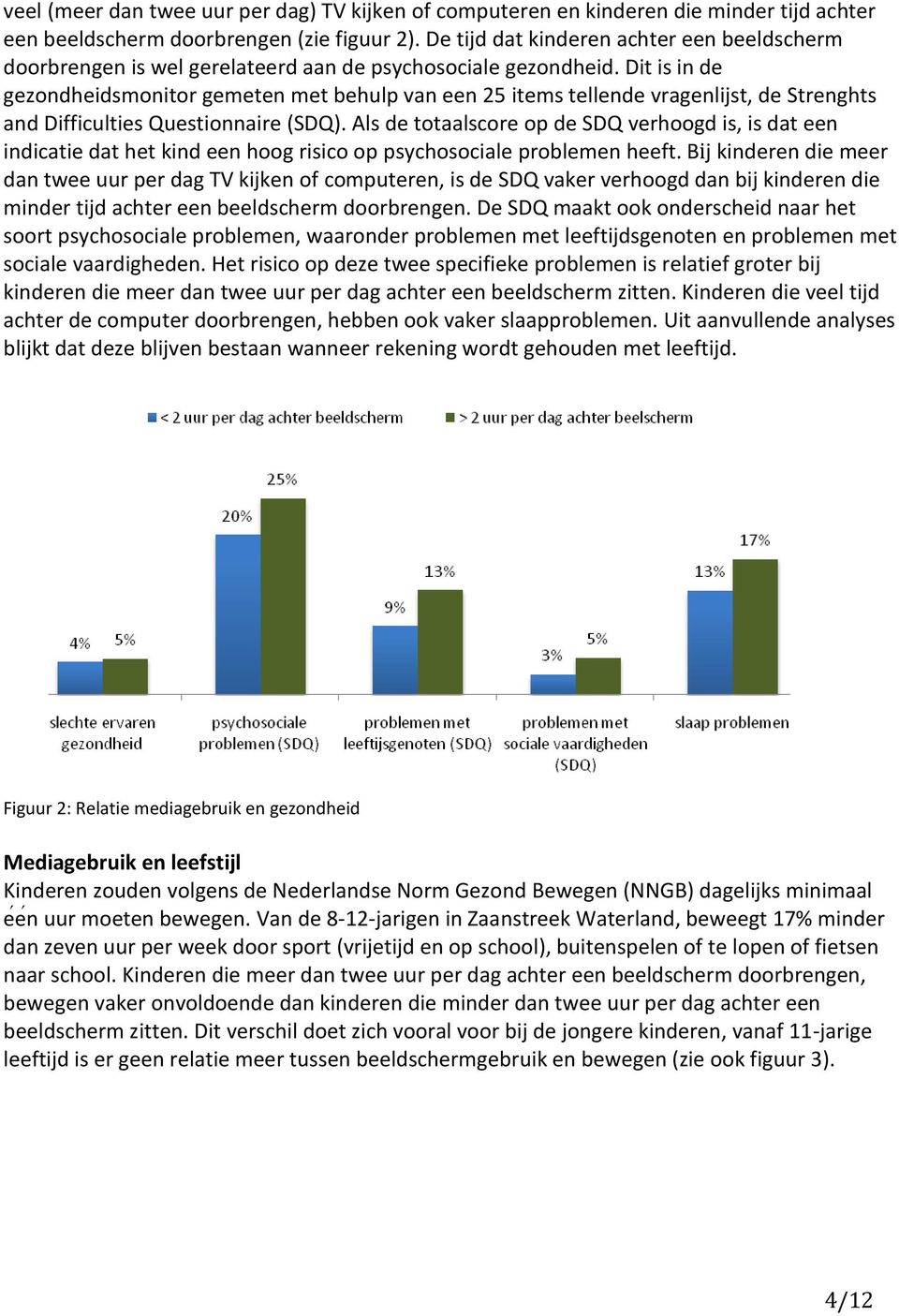 Dit is in de gezondheidsmonitor gemeten met behulp van een 25 items tellende vragenlijst, de Strenghts and Difficulties Questionnaire (SDQ).