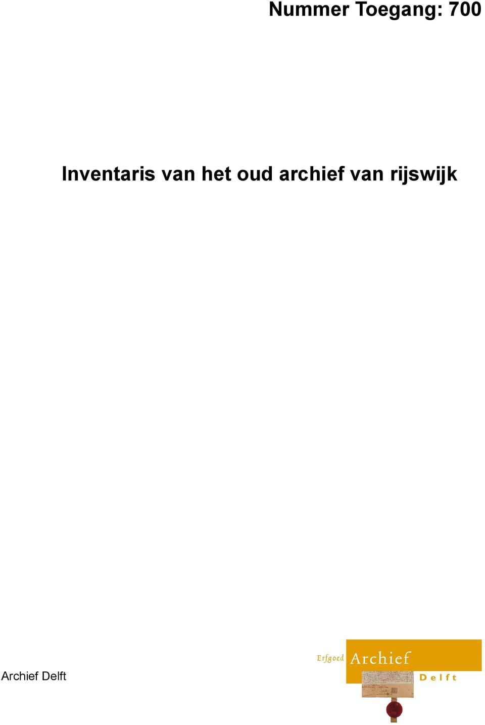 oud archief van