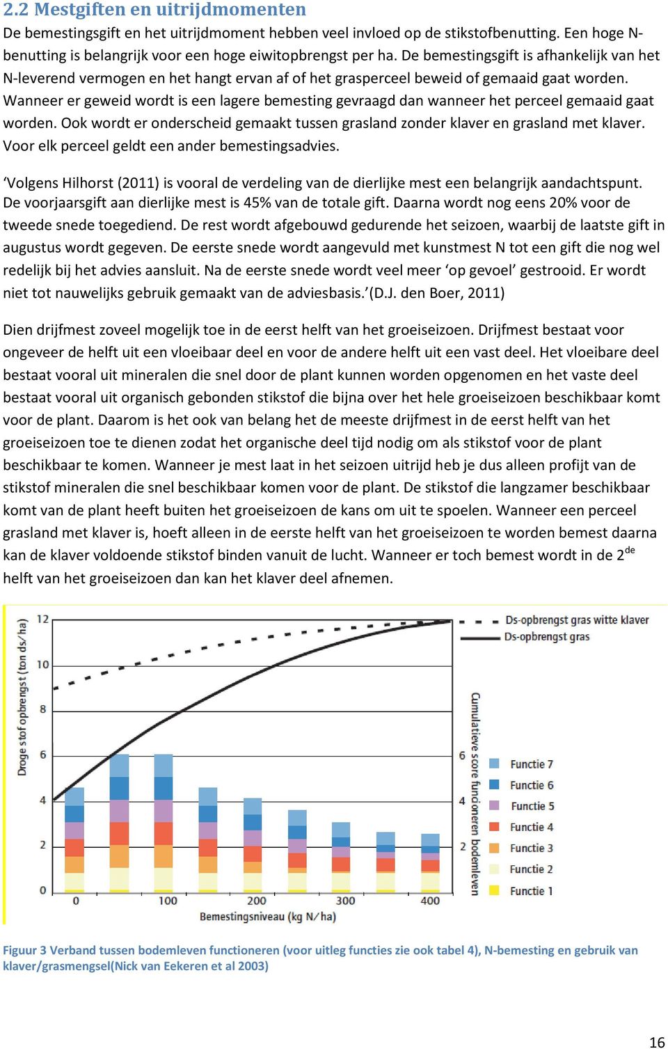 Wanneer er geweid wordt is een lagere bemesting gevraagd dan wanneer het perceel gemaaid gaat worden. Ook wordt er onderscheid gemaakt tussen grasland zonder klaver en grasland met klaver.