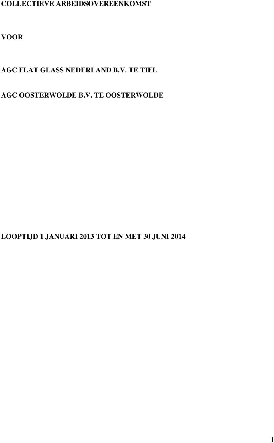 TE TIEL AGC OOSTERWOLDE B.V.