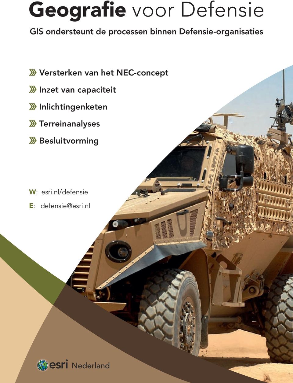 NEC-concept Inzet van capaciteit Inlichtingenketen