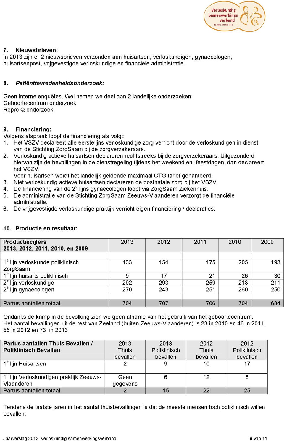 Financiering: Volgens afspraak loopt de financiering als volgt: 1.