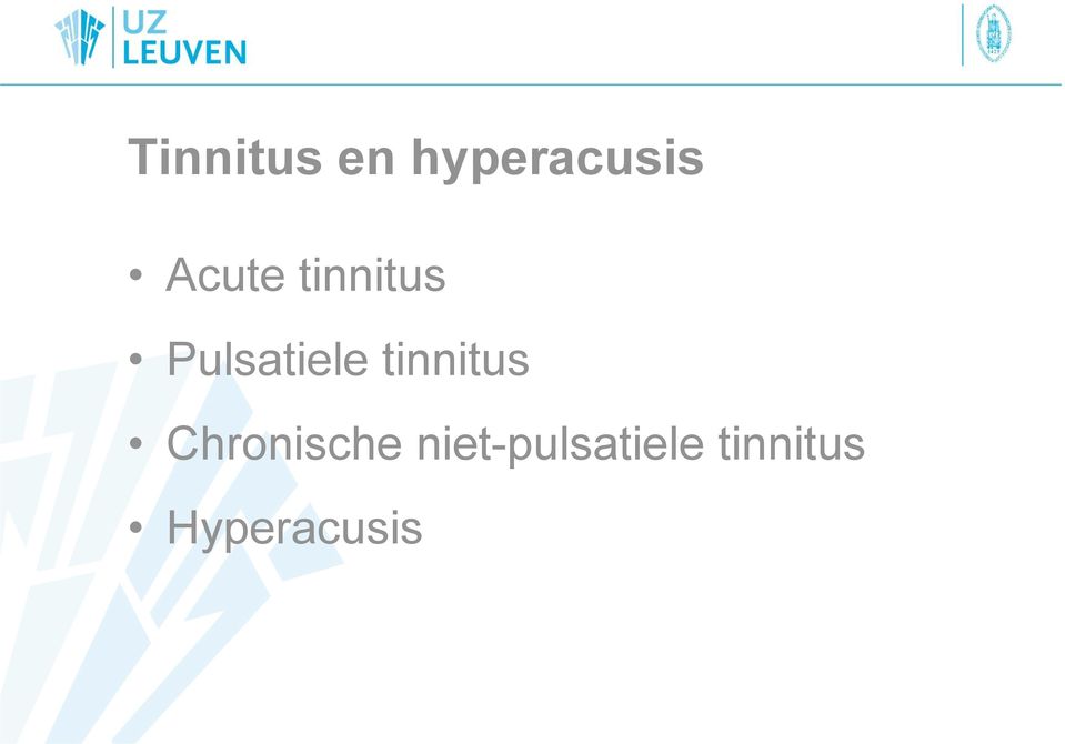 tinnitus Chronische