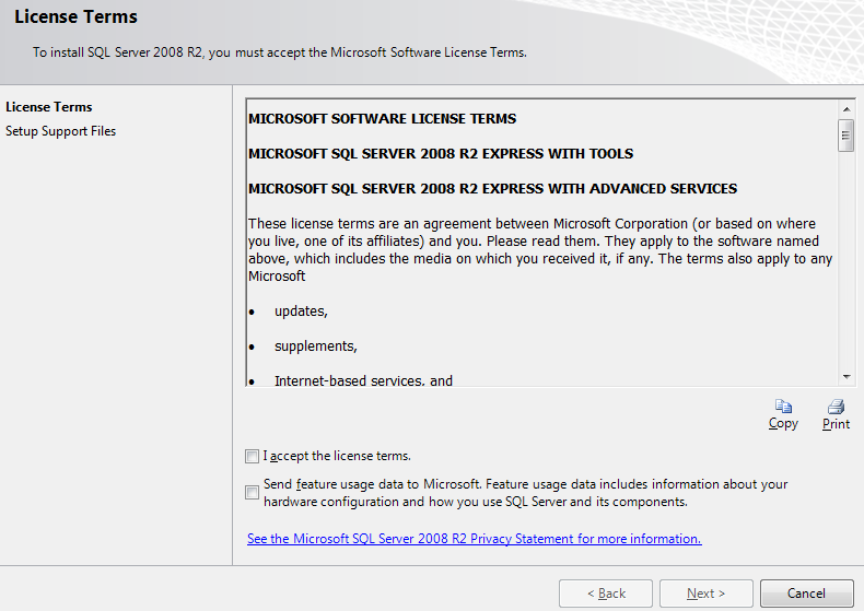 Versie: 201212031 Pagina 2 van 7 SQL Server Installation Center Klik (links) indien nodig op Installation.