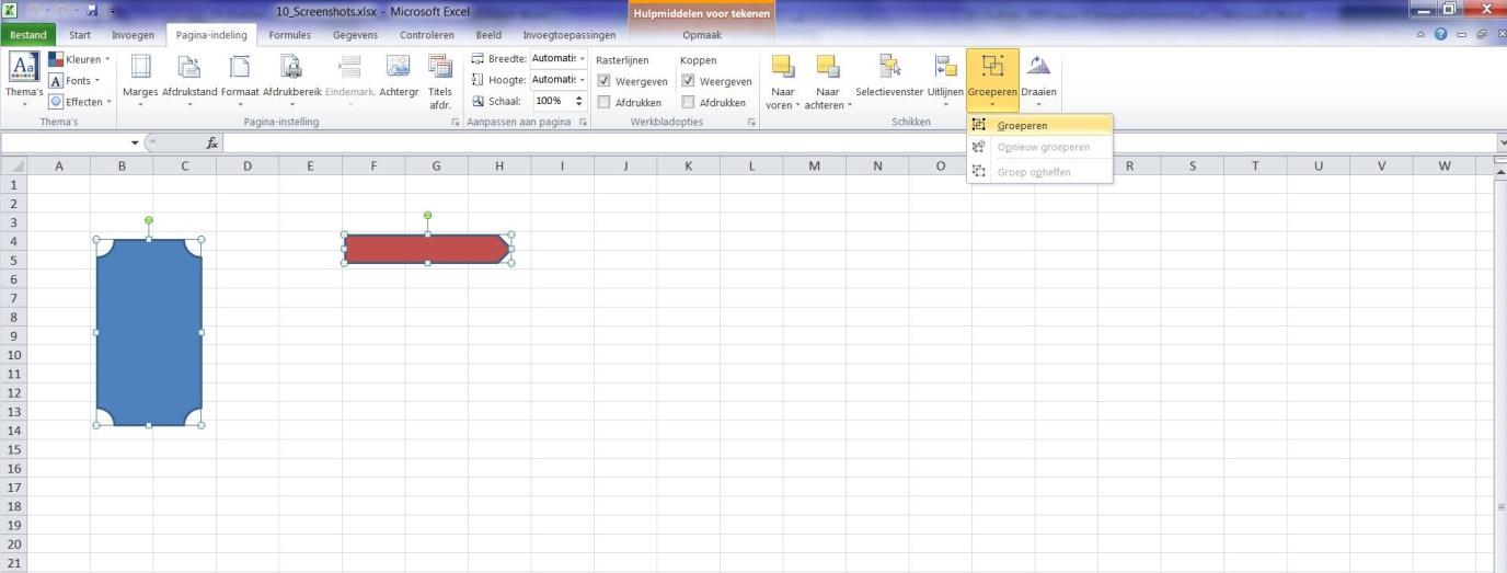 En omdat Excel groeperen duidelijker laat zien zodat sneller herkent kan worden wanneer gegevens zijn gegroepeerd.