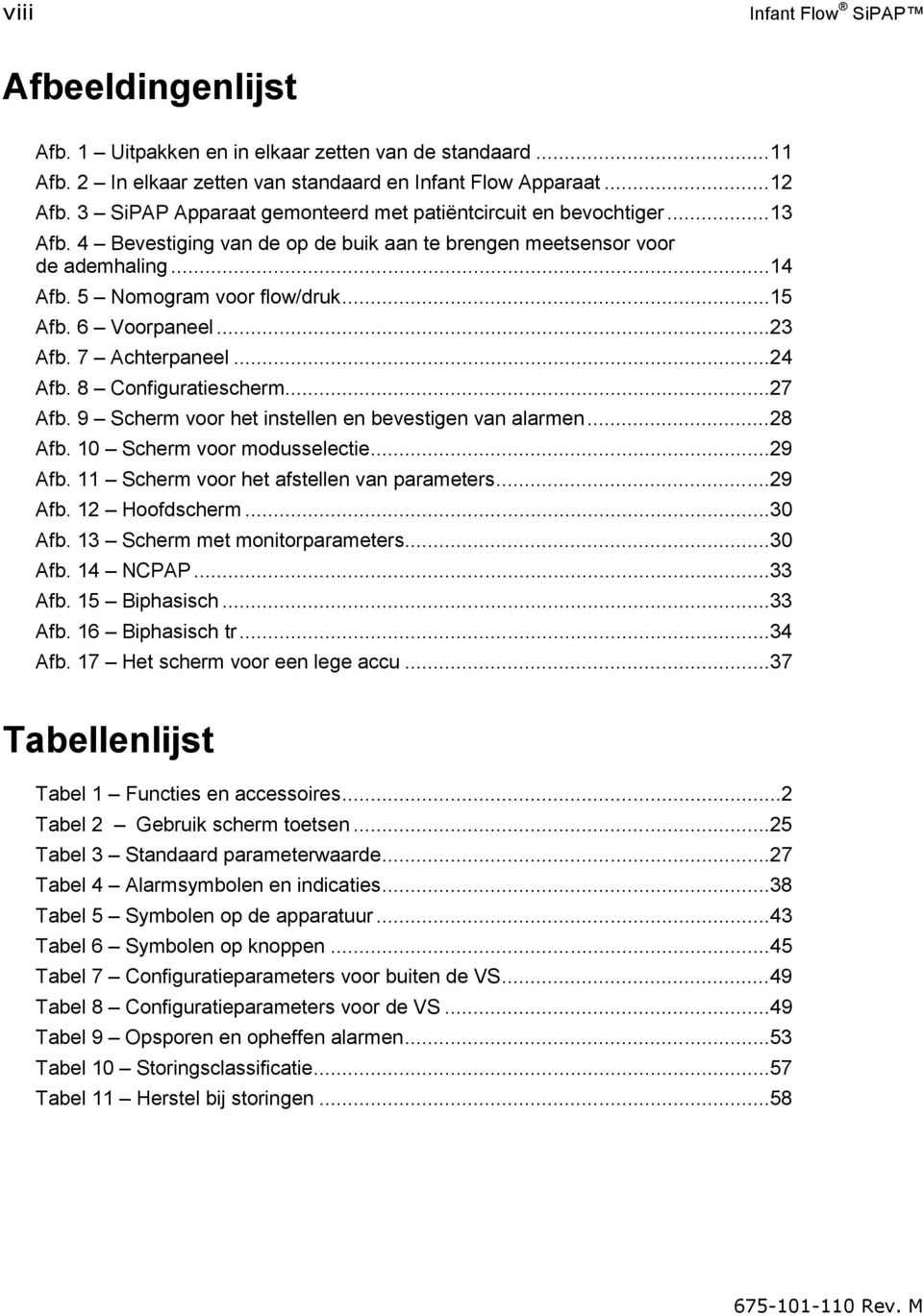 6 Voorpaneel... 23 Afb. 7 Achterpaneel... 24 Afb. 8 Configuratiescherm... 27 Afb. 9 Scherm voor het instellen en bevestigen van alarmen... 28 Afb. 10 Scherm voor modusselectie... 29 Afb.