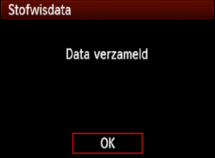 3 Stofwisdata toevoegenn Stofwisdata 172 3 Fotografeer een effen wit object. Vul de zoeer op een afstand van 20-30 cm met een effen wit object zonder patroon en maa een opname.