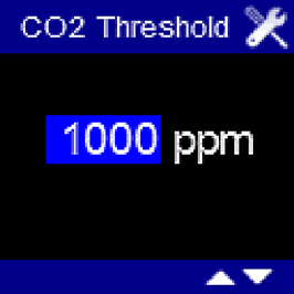 U kunt hier een waarde tussen 450 m en 2000 m ingeven met behul van.