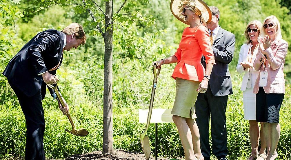 verjaardag, jubileum of rouw is het planten