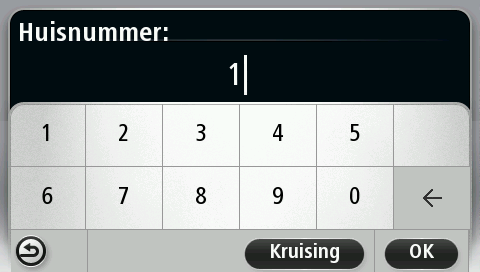 Belangrijk: nummers moeten worden uitgesproken in dezelfde taal als de namen van de knoppen en menu's op je Blue&Me-TomTom 2.
