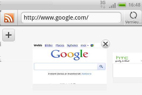 61 Zoeken en Webbrowser Een nieuw browservenster openen Open meerdere browservensters om het gemakkelijker te maken om van de ene website naar de andere te gaan. 1.