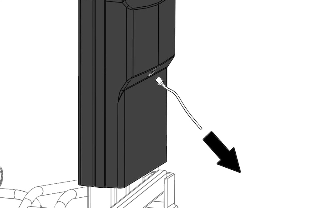 afstandsbediening. 5. Contrastekker lift eruit Haal de contrastekker van de lift uit de lift. 6.