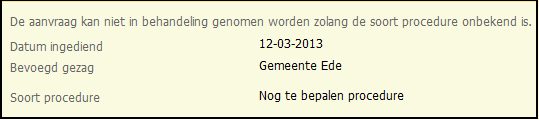 Deel 4: Aanvraag behandelen Verzenden bericht in behandeling Wie Coördinator Wanneer In behandeling Hoewel een aanvraag al wel in de status 'In behandeling' is, moet je hem formeel in behandeling