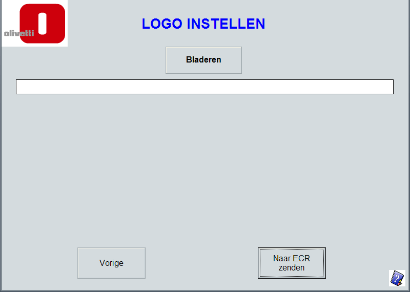 ECR SOFTWARE UTILITY EEN LOGO INSTELLEN Om een logo in het kasregister op te slaan moet er eerst op de computer een afbeelding gecreëerd worden met de volgende kenmerken: Kenmerken Grafisch Logo Het