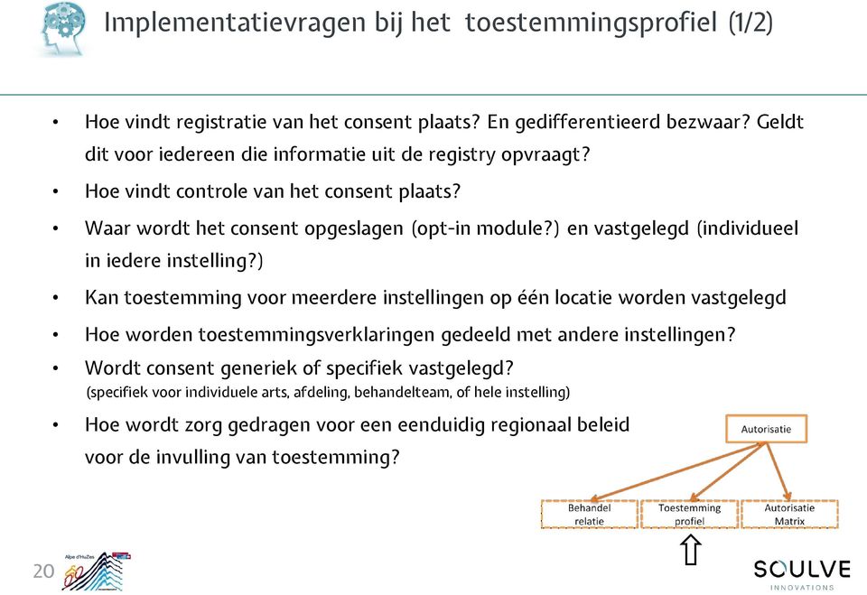 ) en vastgelegd (individueel in iedere instelling?