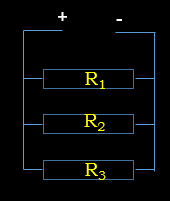 Serie en parallelschakeling in verband met de beschikbare voeding Als de LEDs per stuk 3V vragen, dan kun je bij een 12V voeding dus maximaal 4 stuks in serie zetten en 8 bij een 24V voeding.