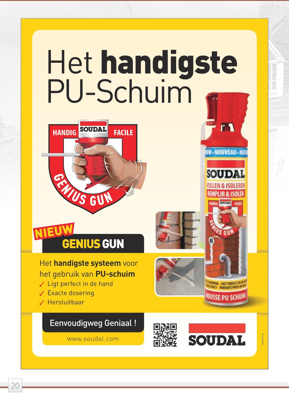 hand Exacte dosering Hersluitbaar www.soudal.