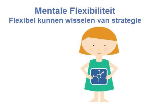 Mentale Flexibiliteit Onder mentale flexibiliteit verstaan we het makkelijk kunnen wisselen van rol of taak en ook het kunnen toepassen van wat je geleerd hebt in nieuwe onbekende situaties.