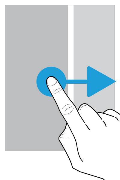 Configuratie en basisbeginselen Scrollen of bewegen tussen items Schuif met uw vinger om door een lijst te scrollen of items, zoals