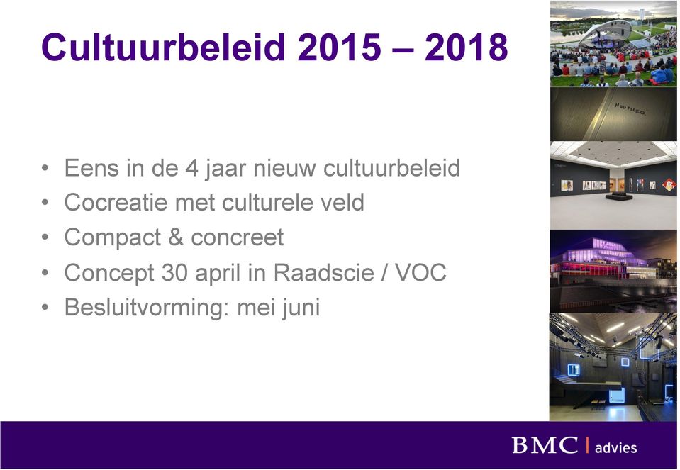 culturele veld Compact & concreet Concept