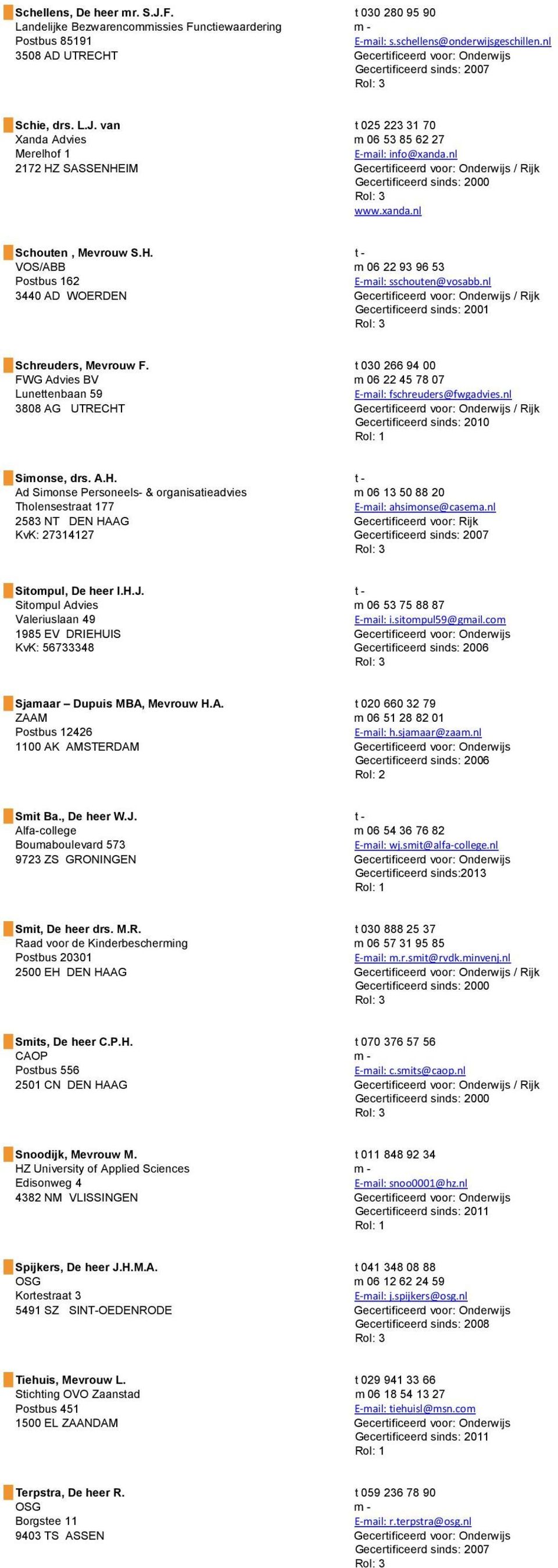 nl 2172 HZ SASSENHEIM Gecertificeerd voor: Onderwijs / Rijk 2000 www.xanda.nl Schouten, Mevrouw S.H. t - VOS/ABB m 06 22 93 96 53 Postbus 162 E-mail: sschouten@vosabb.