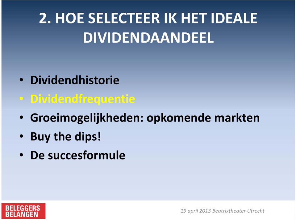 Dividendfrequentie