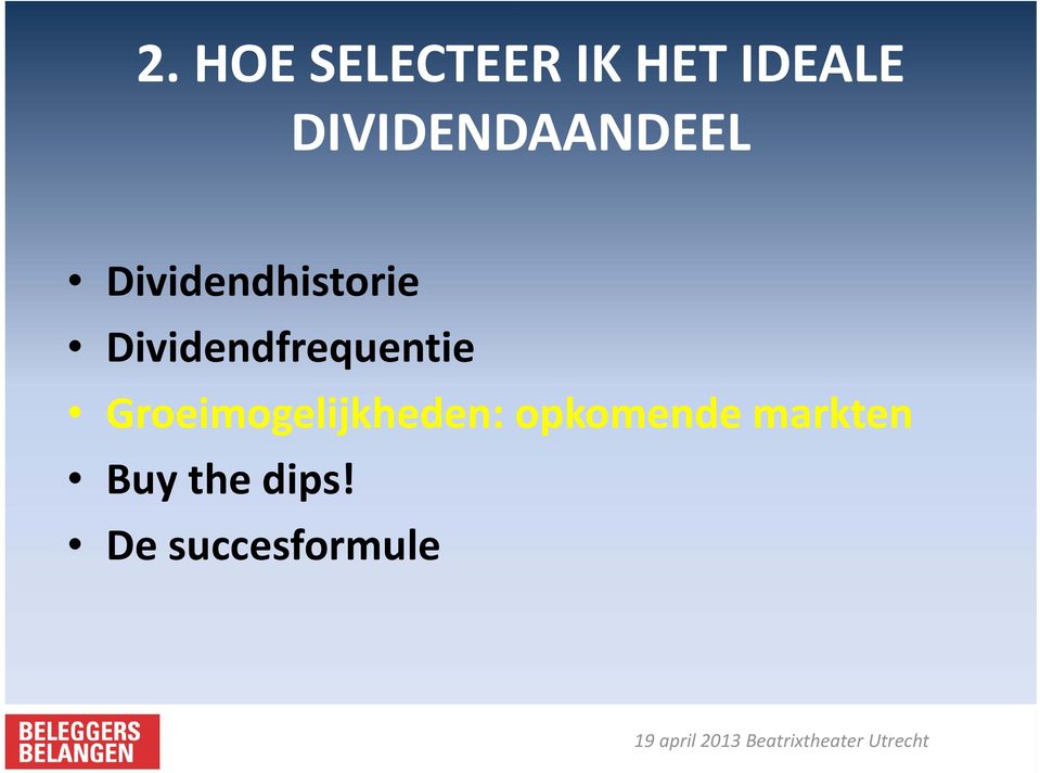 Dividendfrequentie