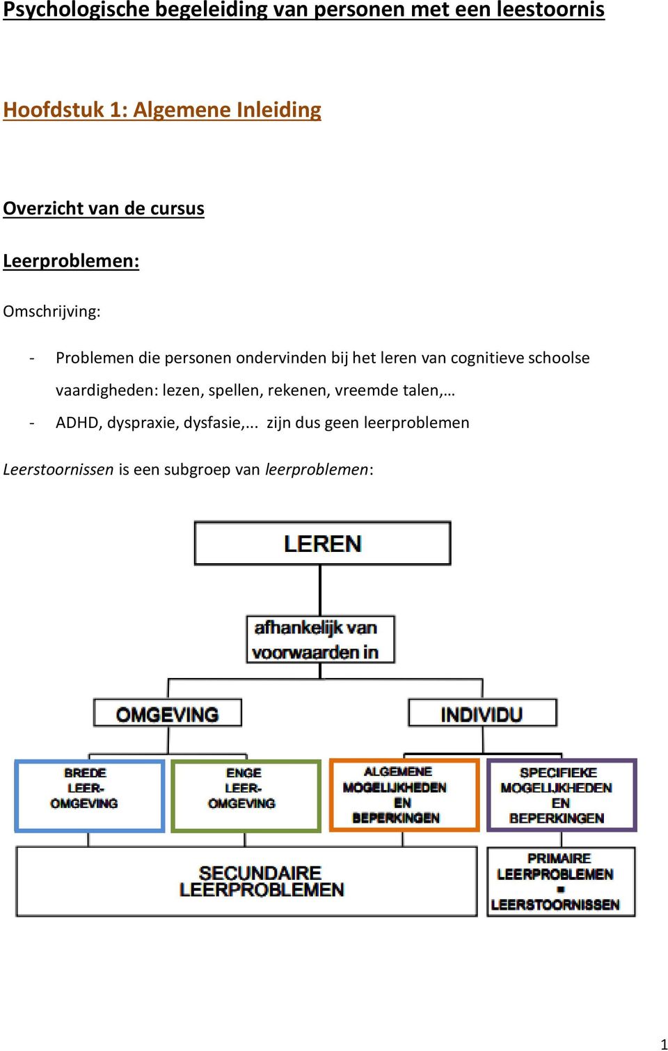 het leren van cognitieve schoolse vaardigheden: lezen, spellen, rekenen, vreemde talen, - ADHD,