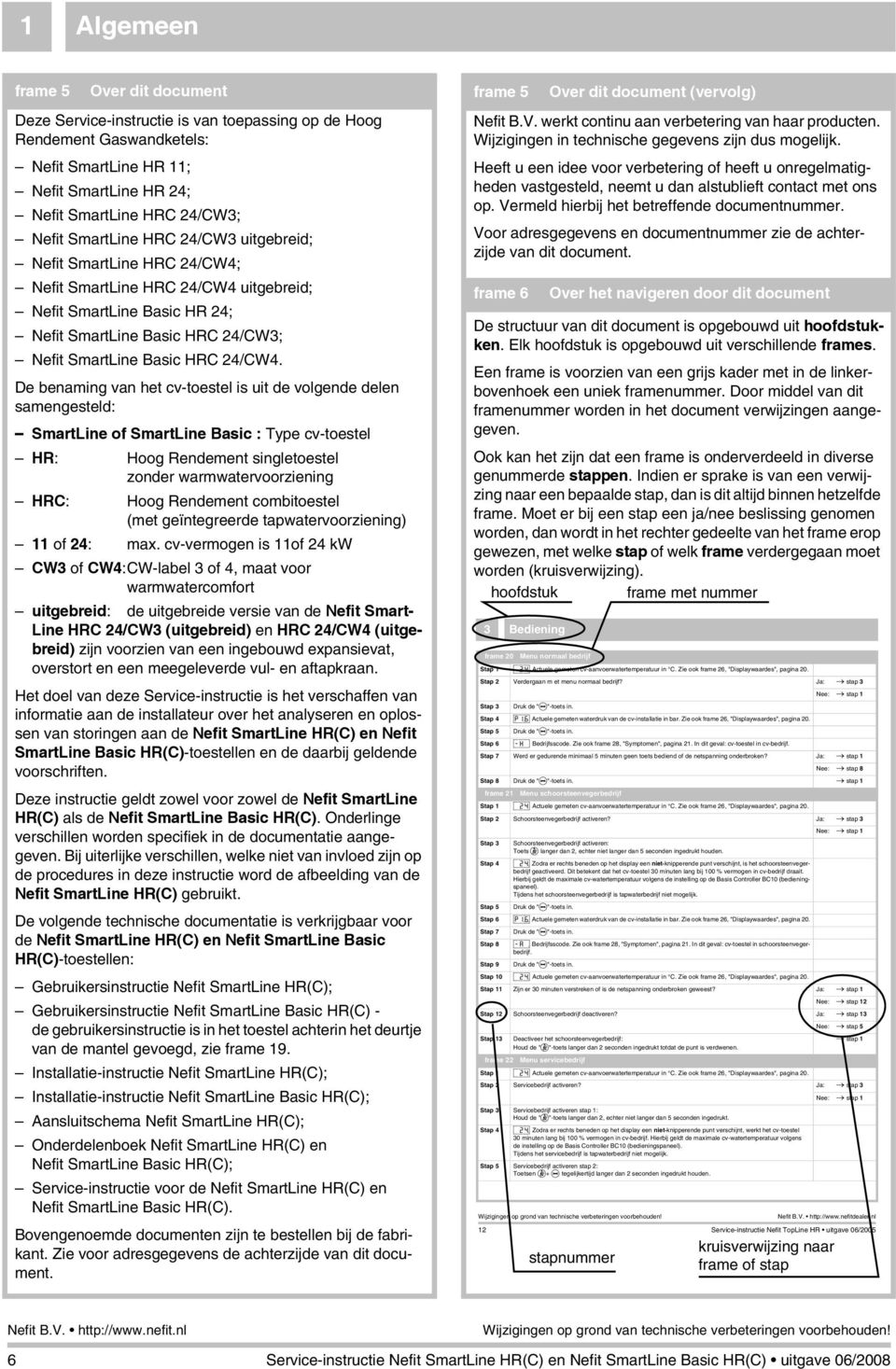 De benaming van het cv-toestel is uit de volgende delen samengesteld: SmartLine of SmartLine Basic : Type cv-toestel HR: Hoog Rendement singletoestel zonder warmwatervoorziening HRC: Hoog Rendement