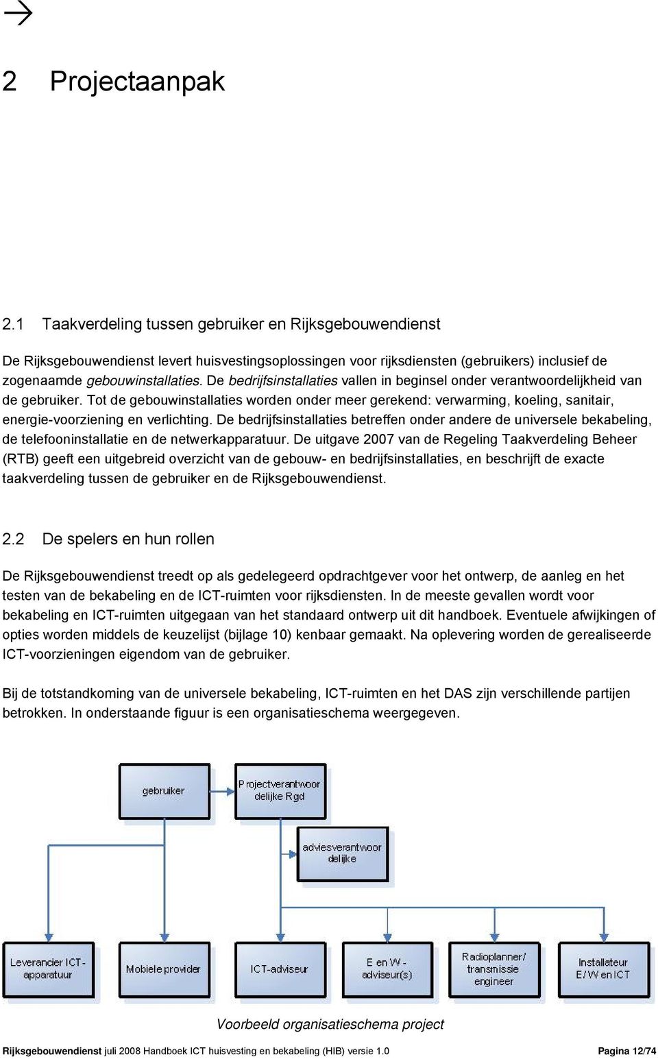 De bedrijfsinstallaties vallen in beginsel onder verantwoordelijkheid van de gebruiker.