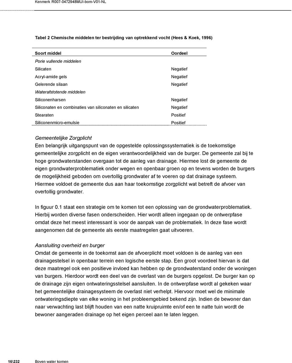 Zorgplicht Een belangrijk uitgangspunt van de opgestelde oplossingssystematiek is de toekomstige gemeentelijke zorgplicht en de eigen verantwoordelijkheid van de burger.