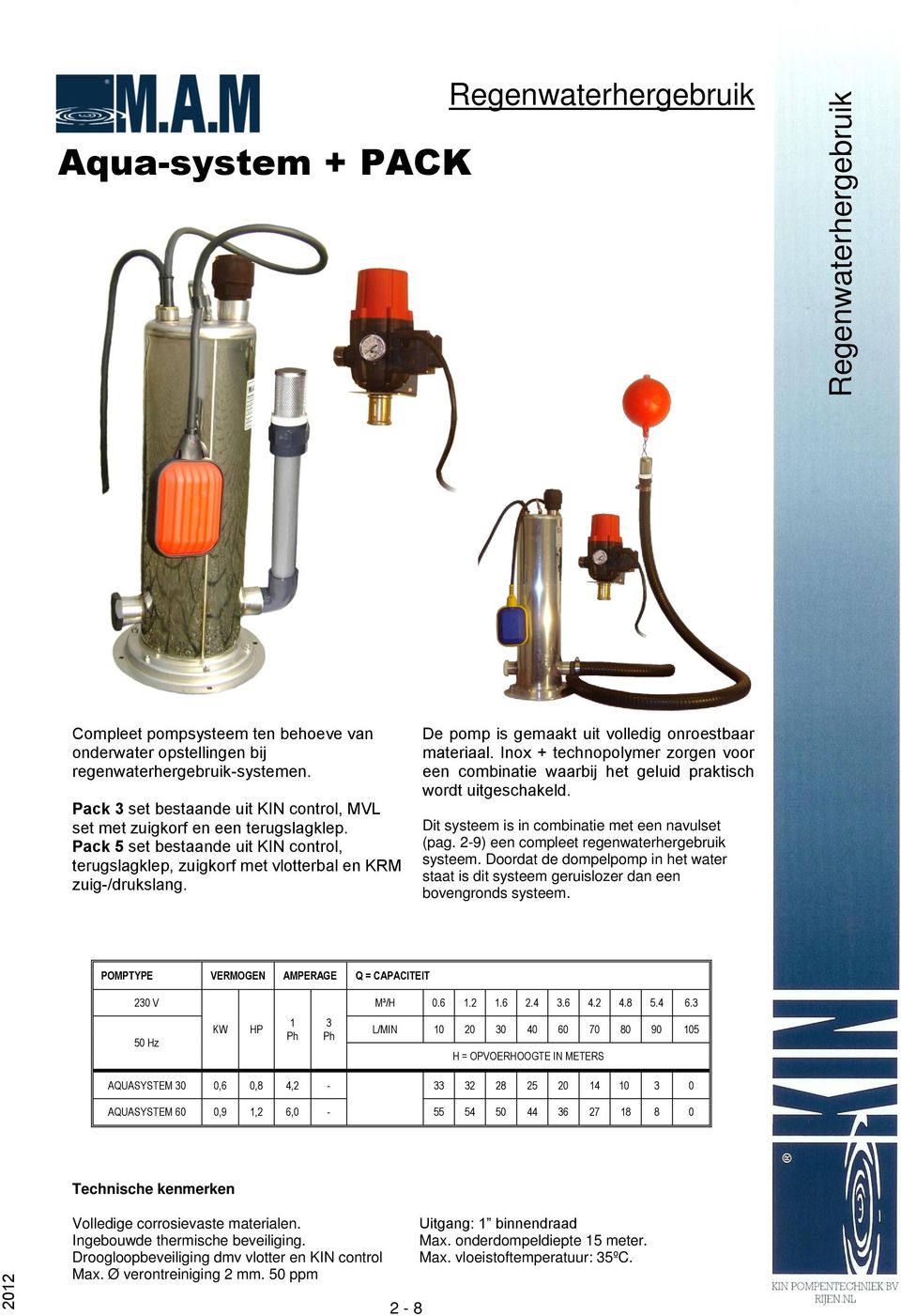 Inox + technopolymer zorgen voor een combinatie waarbij het geluid praktisch wordt uitgeschakeld. Dit systeem is in combinatie met een navulset (pag. 2-9) een compleet systeem.