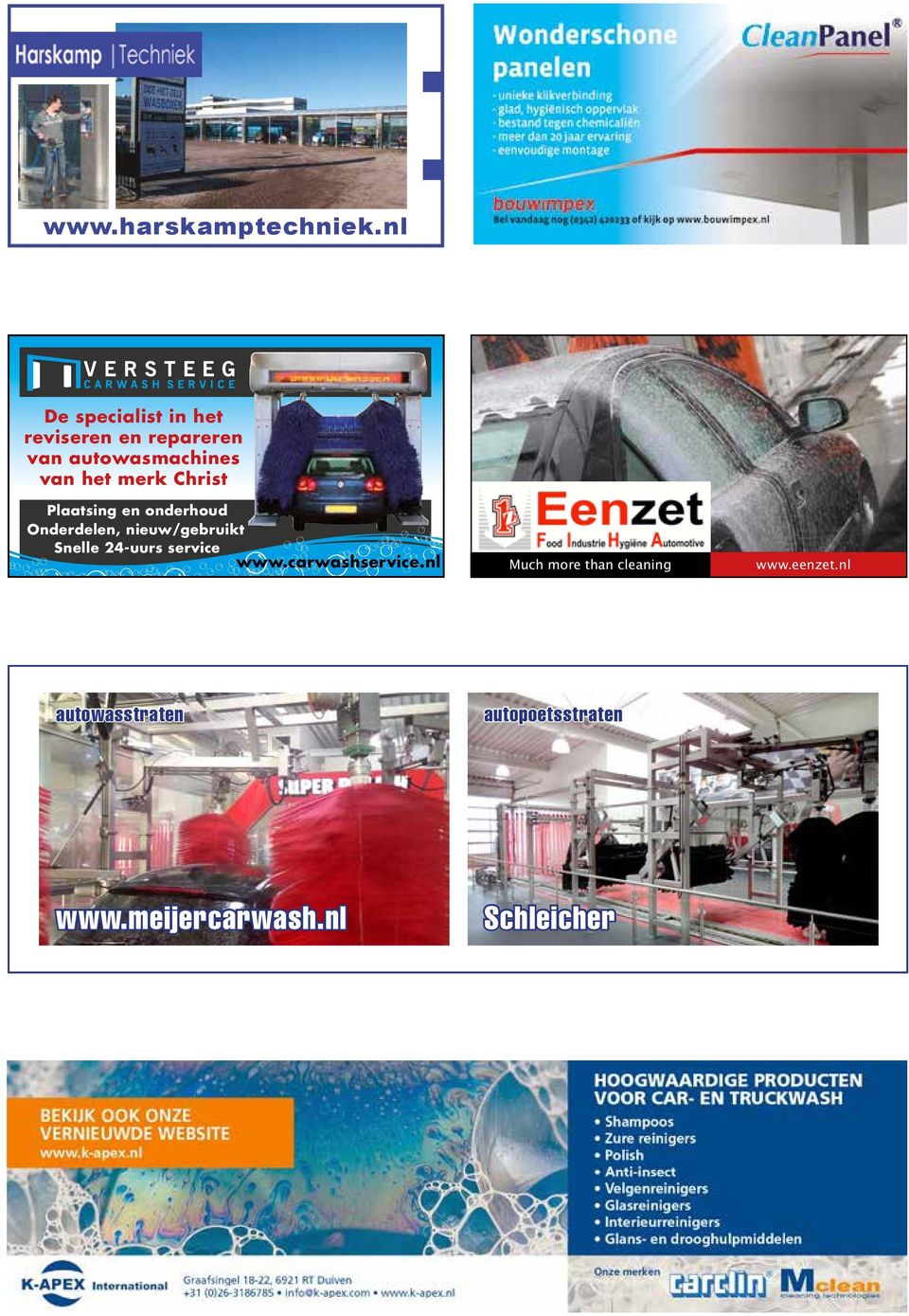 Alle toebehoren voor carwash en tankstation voorterrein, service en onderdelen. Carwash chemie van Ma*Fra en Americol www.washplan-ned.nl C&S 33 CS_okt10.