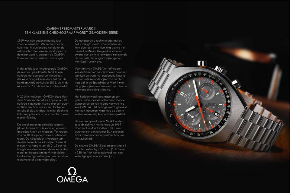 In datzelfde jaar introduceerde OMEGA de nieuwe Speedmaster Mark II, een horloge met een gestroomlijnde kast die werd aangedreven door het met de hand opwindbare kaliber 1861, die in de Moonwatch in