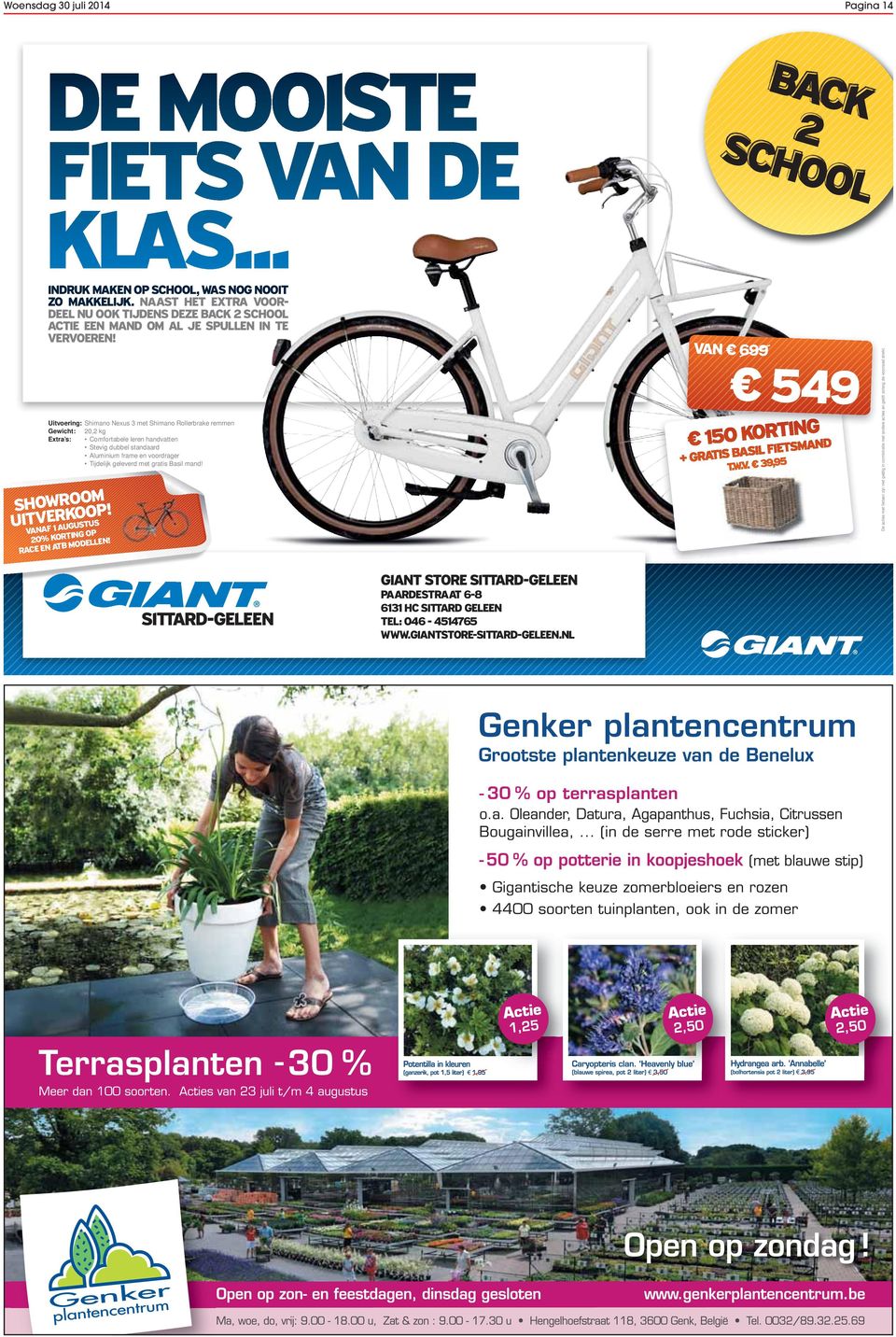 mo B AT en race giant store sittard-geleen sittard-geleen Paardestraat 6-8 6131 HC SITTARD GELEEN tel: 046-4514765 www.giantstore-sittard-geleen.