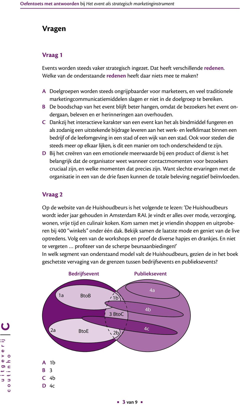 B De boodschap van het event blijft beter hangen, omdat de bezoekers het event ondergaan, beleven en er herinneringen aan overhouden.